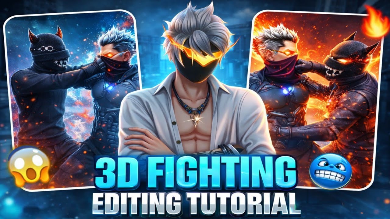 Free Fire 3D Fighting Shorts Editing Tutorial 🔥| Free Fire 3D Animation Shorts Editing Tutorial 🤯