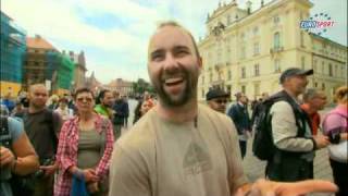 Petr Cech and Ales Valenta presenting Prague in Eurosport's Sport Traveler