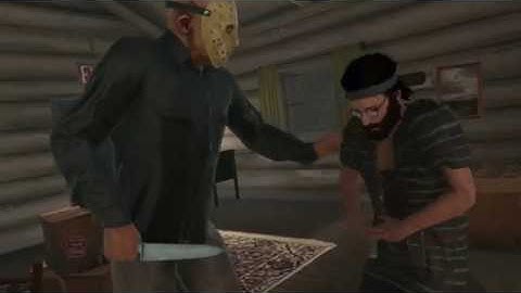 Friday the 13th Gameplay Packanack Map Enviromental Kills Part IV Jason Voorhees 8/8 No Survivors