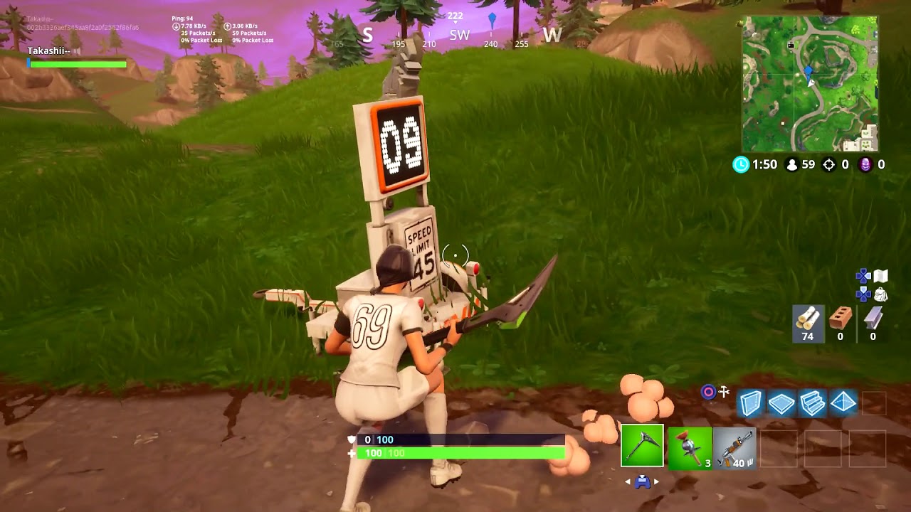 Record a speed of 27 or more in front or different Radar Signs - All 5 locations Week 5 | Fortnite