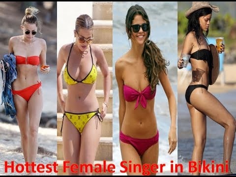 Hottest Female Singer in Bikini (Beyoncé, Jennifer Lopez, Selena Gomez, Shakira )