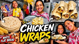 🌯 Easy Chicken Wraps at Home | Soft White Flatbread Recipe | 𝗤𝘂𝗶𝗰𝗸 & 𝗘𝗮𝘀𝘆 𝗥𝗲𝗰𝗲𝗶𝗽𝗲 🥰 screenshot 4