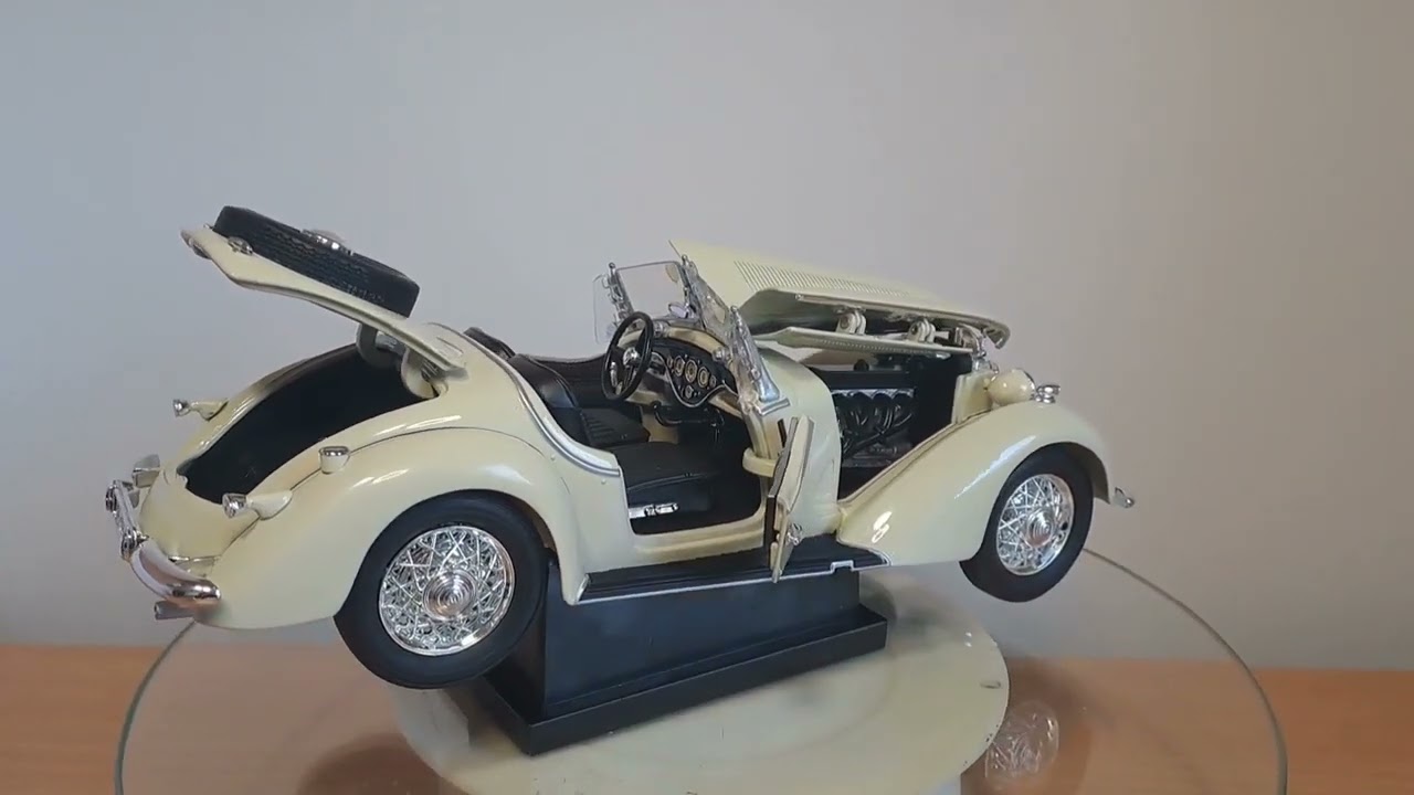 RICKO 1/18 WANDERER W25K ロードスター クラシックカー Wanderer W25K Roadster 1936 Ricko 1/18 - YouTube