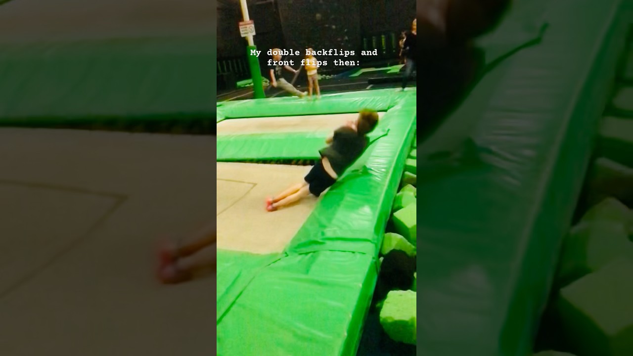 Double flips 🛟Then vs now🥶👍  