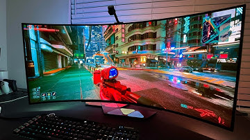 Cyberpunk 2077 is SUCH a BEAUTIFUL Game on a LG 45" UltraWide OLED | LG45GS96QB with HDR