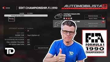 How To Create An Authentic Custom Championship in Automobilista 2 Part 1 | 1990 Formula 1 Season