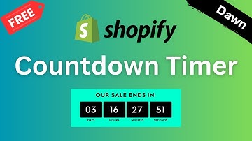 How to Add Countdown Timer in Shopify Store without App ⏰​ Free