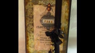 My Posh Organizer Hand Book DT Project for Ehemeras Vintage Garden