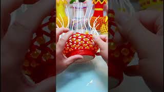 How to weave a Vase with Colorful Beads - 60 Min, Full Guide,