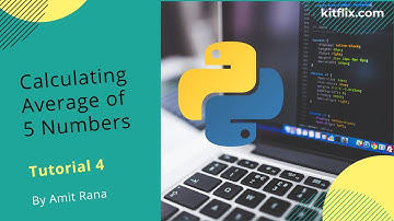 How To Calculate Average of 5 Numbers Using Python | Best Python Tutorial 4 #python #programming