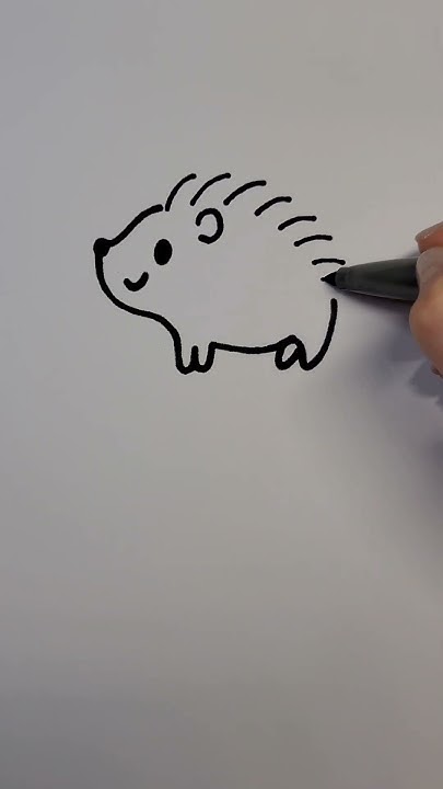 Я маленький Їжачок 🍎 | Малюємо звірят весело та легко 😊 #art #funny # ...