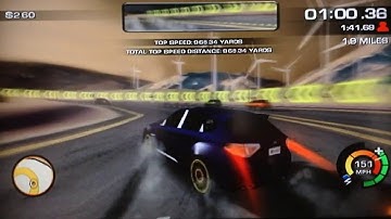 NFS: The Run (Wii) - Challenges - Intermediate - Death Valley 2 (Speed Run) | Subaru Impreza