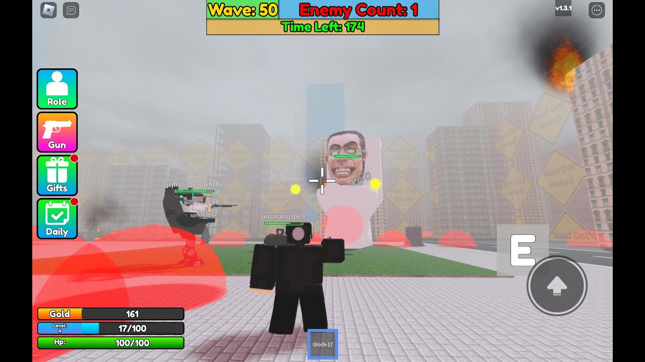 skibidi toilet attack gameplay | Roblox gameplay - YouTube