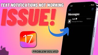How To Fix Text Notifications Not Working in iPhone 15 , 15 Pro , 15 Pro Max