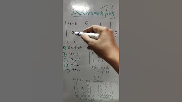 Determinants short tricks #determinants #mathstricks #nda #jee #nimcet #mca #toilsometutorials #ysmc
