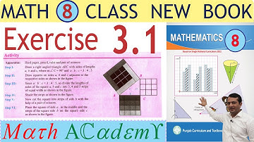 Pythagoras Theorem Exercise 3.1 Math 8 class | Activity a^2+b^2=c^2