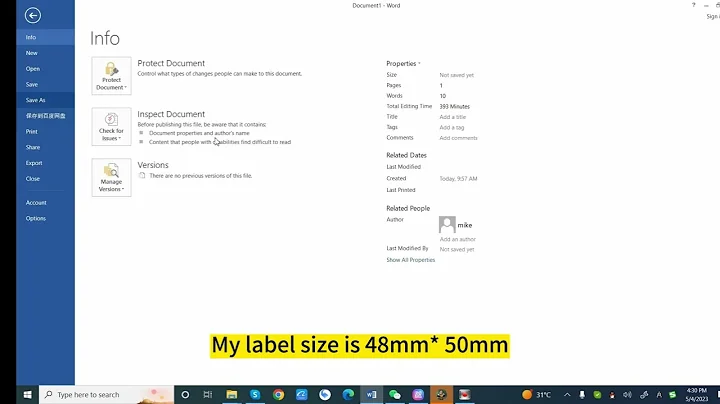 how to print labels from word #barcodeprinter #labelprinter #thermalprinter