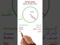 Parts Of The Circle تعرف على عناصر الدائرة في دقيقة واحدة فقط