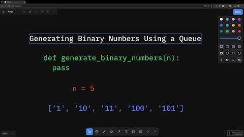 Generating Binary Numbers Using a Queue | Data Structures and Algorithms #11