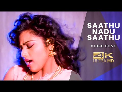 Saathu Nada Saathu   Sethupathi IPS  4K Video Song  Vijayakanth  Meena  Ilaiyaraaja