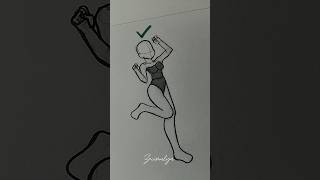 How to draw female body poses tutorial #howtodraw #stickman #art #drawing #tutorial