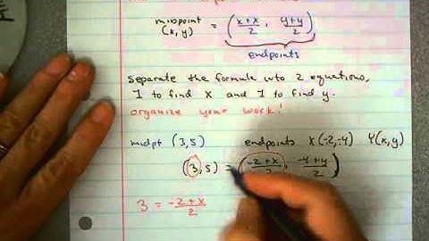 1-6 Finding an Endpoint if we know the midpoint.avi