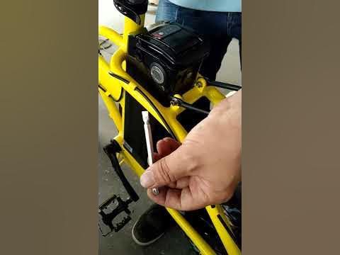 take off the lock on the battery - YouTube