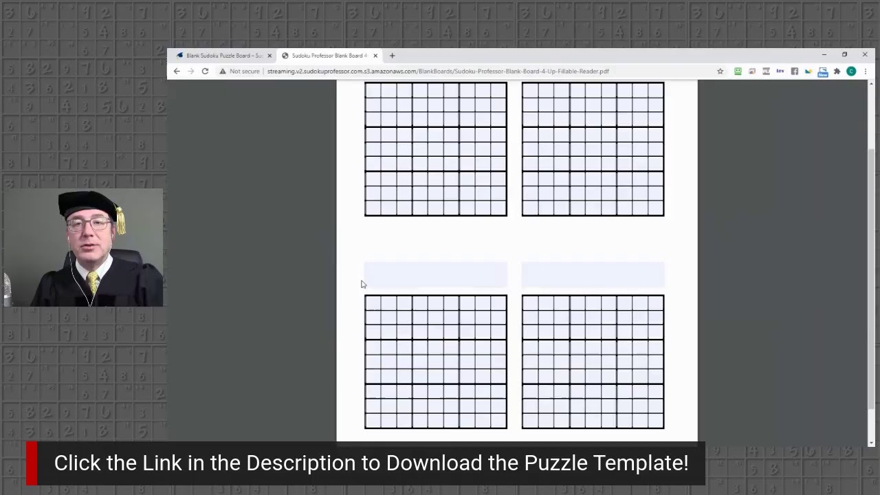 blank fillable sudoku puzzle boards sudoku professor youtube
