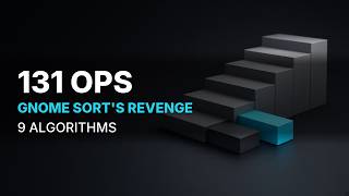Details Gnome Sort Was Dead Last With 6,780 — On a Nearly-Sorted List It Finishes 2nd With 131 Ops News