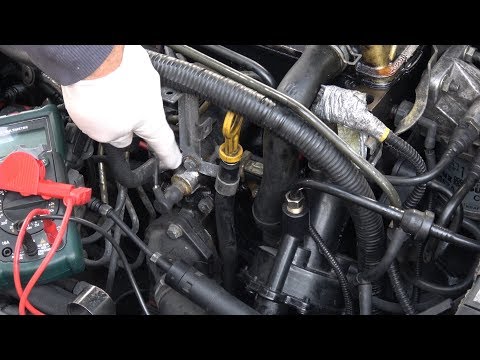 Coolant temperature sensor checking WITHOUT REMOVING IT