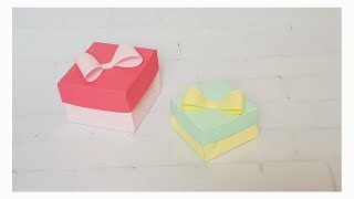 DIY: Подарочная коробочка из бумаги Творчество с детьми / Paper gift box