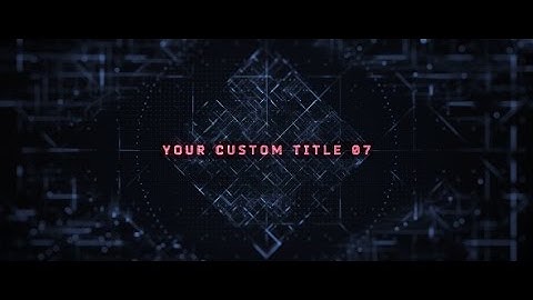 Grid Titles (After Effects template)