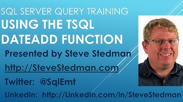 Using the TSQL DateAdd Function