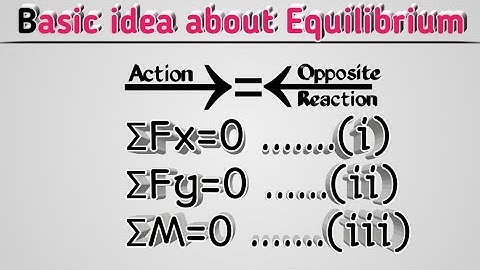 Introduction to Equilibrium || Engineering Mechanics