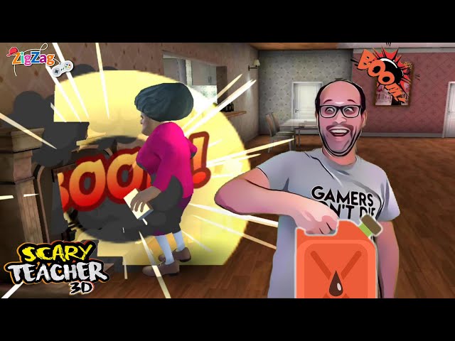 Scary Teacher #39  O Lançameto do Machado da Professora Malvada