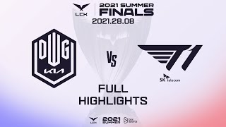 DK vs T1 Highlights ALL GAMES 2021 LCK Summer Split Finals | DWG vs T1