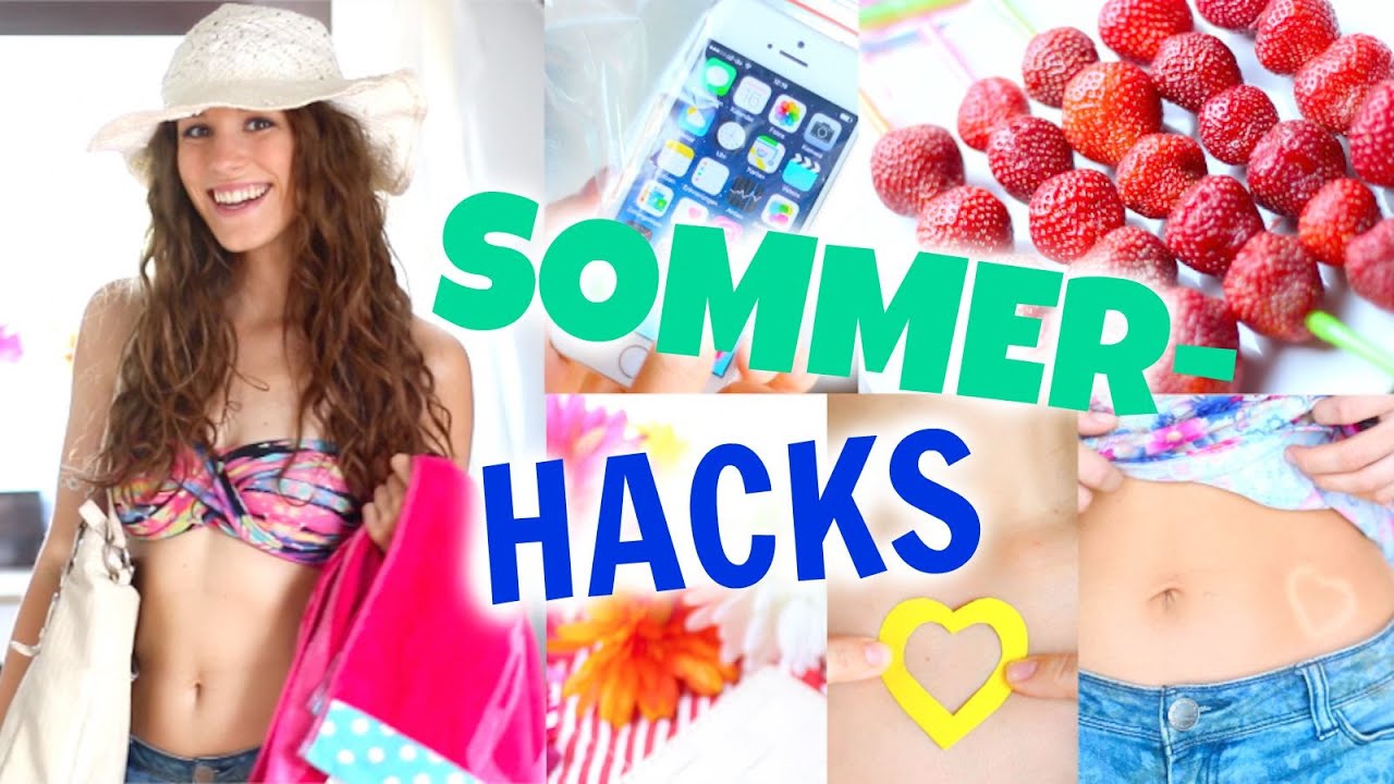 8 coole SOMMER HACKS! Abkühlen, Sonnen-Tattoos, Cola-Slushy...♡ BarbieLovesLipsticks