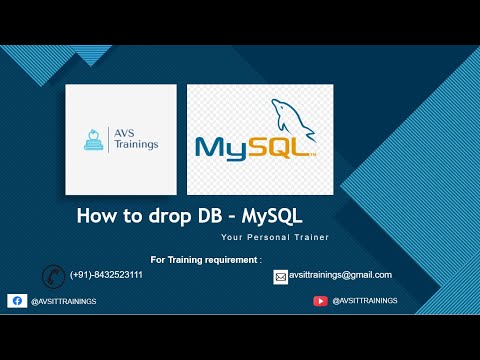 How to Drop Database in MySQL? - YouTube