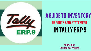 Stock reports in tally ERP 9 &  prime