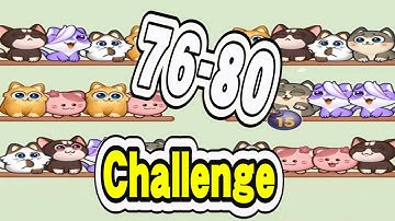 Cat Sort Puzzle Challenge Level 76-80