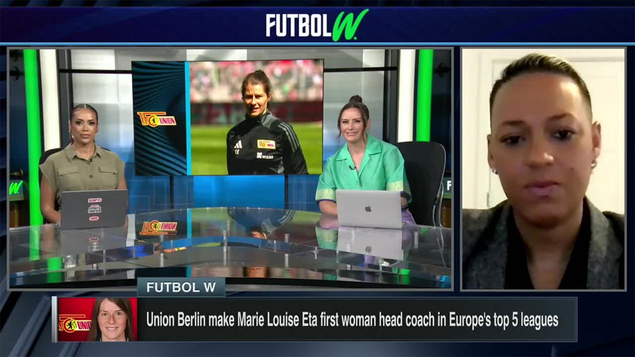 Marie Louise Eta becomes the first woman head coach in Europe's top 5 leagues 🚨 | Futbol W