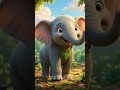 The Elephant Song 🐘 | Elephant Nursery Rhyme | Baby Cartoon #Shorts  #nurseryrhymes #kidssongs