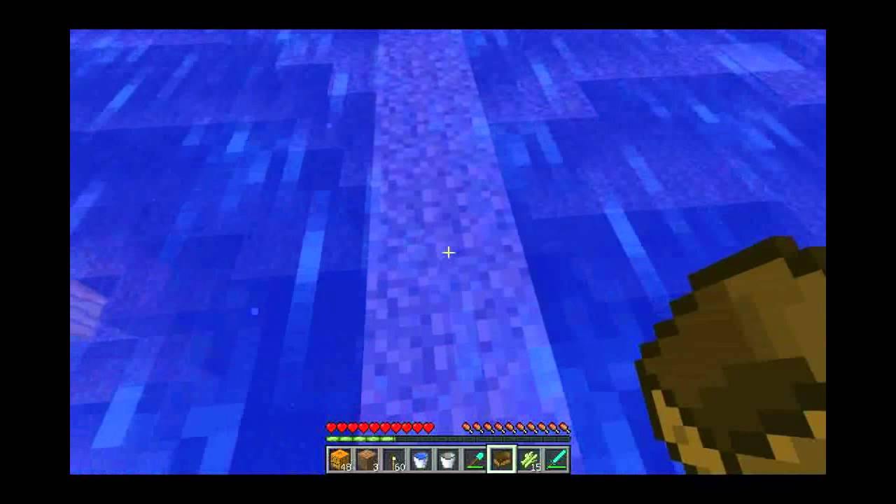 Minecraft TUTO Enlever les courants et Rester plus longtemps sous l