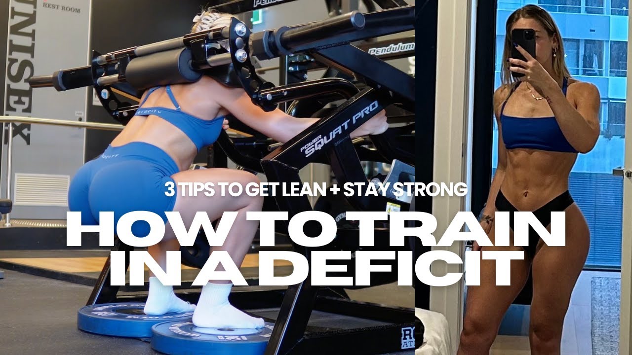 TRAINING WHILE DIETING | MIC'D LEG DAY... 3 tips to get lean AF and stay strong AF in a deficit
