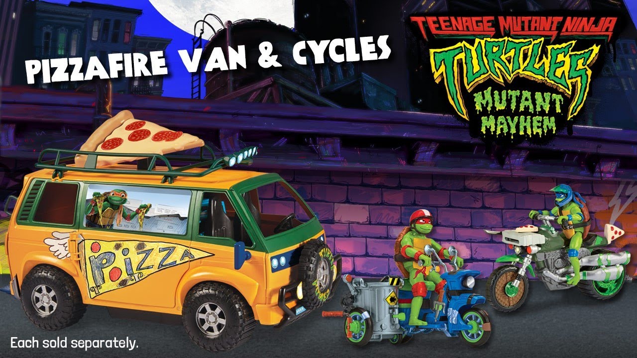 TMNT Tortues Ninja: Mutant Mayhem Movie - Playmates - Pizzafire Van