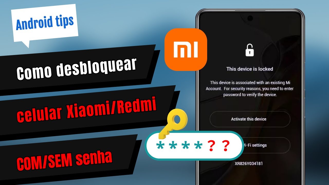 [3 Formas] Como desbloquear celular Xiaomi/Redmi Grátis ️Tirar SENHA ...