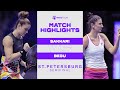 Maria Sakkari vs. Irina-Camelia Begu | 2022 St. Petersburg Semifinal | WTA Match Highlights