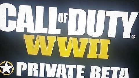 MY LAST FREE COD WW2 BETA CODE XB1