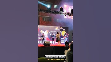 Musical night in G.L BAJAJ Greater Noida | Sagarika Dev Live Performance | #glbajaj #collegelife