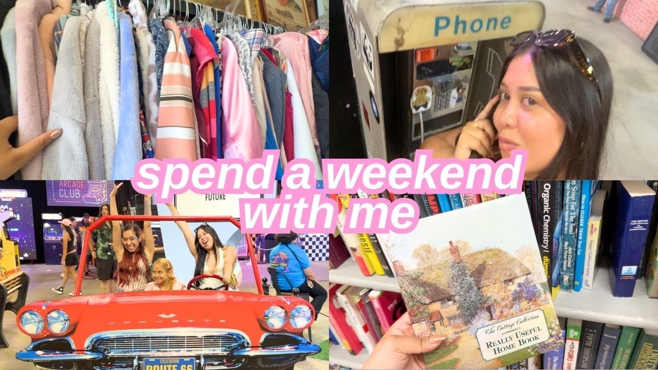 ASMR Vlog | ♥ thrifting, SD fair, shopping at Ross (clicky wet whispered voiceover)
